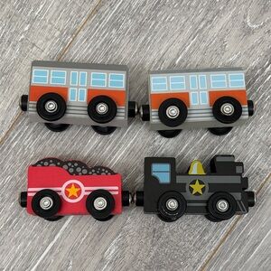 Lot of Wooden Magnet Trains